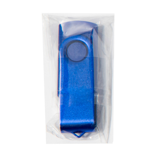 USB flash-карта DOT (8Гб), синий, 5,8х2х1,1см, пластик, металл (синий)