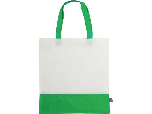 Сумка-шоппер двухцветная Revive из нетканого переработанного материала, зеленый