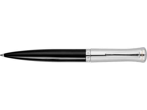 Ручка шариковая Ungaro модель Ovieto в футляре, черный/серебристый