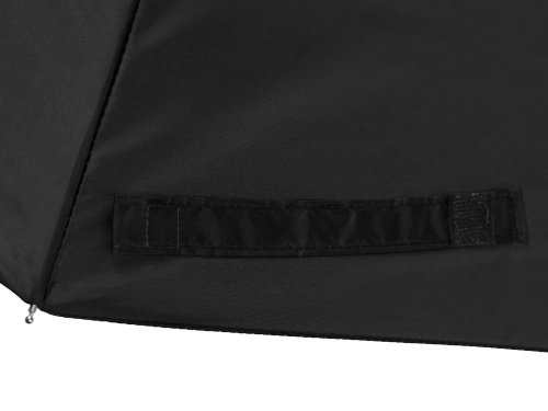 Зонт Picau из переработанного пластика в сумочке, черный