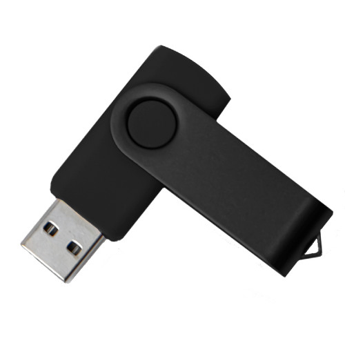 USB flash-карта DOT (8Гб), черный, 5,8х2х1,1см, пластик, металл (черный)