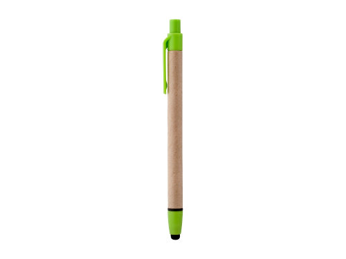 Ручка-стилус шариковая Planet, бежевый/лайм