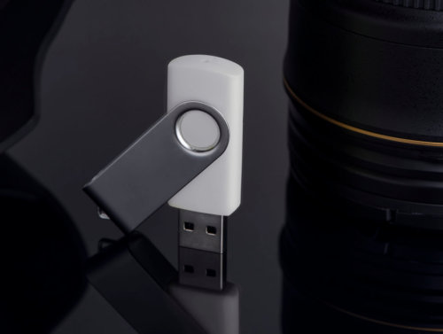 USB flash-карта DOT (32Гб) (белый, серебристый)