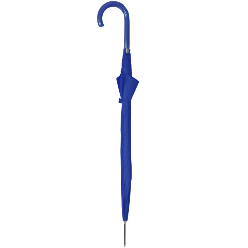Зонт-трость с пластиковой ручкой, механический; синий; D=103 см; 100% полиэстер 190 T (синий)