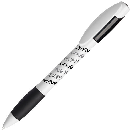 Ручка шариковая с грипом X-5 (белый, черный)