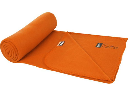 Одеяло Willow из флиса, вторичного ПЭТ, оранжевый