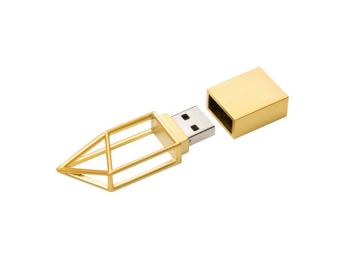 USB-флешка на 32 ГБ, micro USB  золото