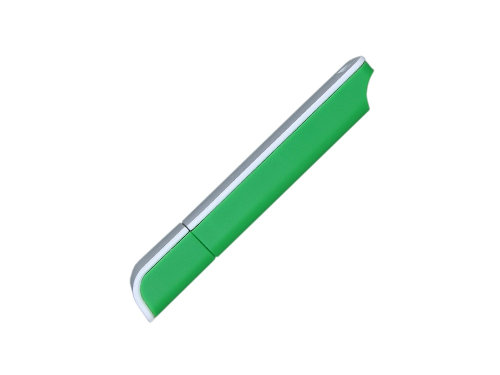 Флешка прямоугольной формы, оригинальный дизайн, двухцветный корпус, 32 Гб, зеленый/белый