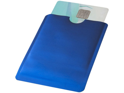 Бумажник для карт с RFID-чипом для смартфона, ярко-синий