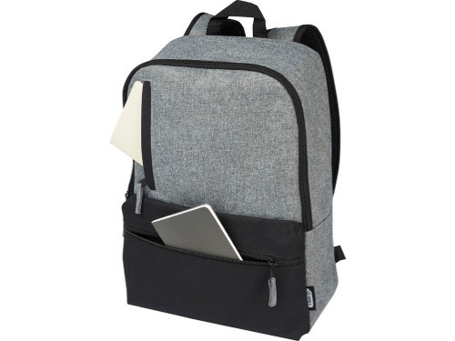 Двухцветный рюкзак для ноутбука 15 Reclaim объемом 14 л, изготовленный из переработанных материалов по стандарту GRS, серый яркий