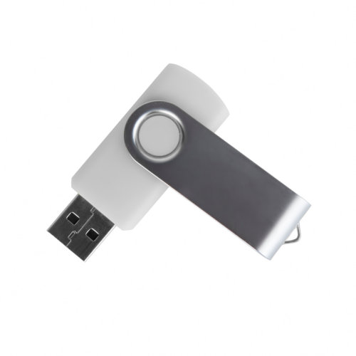USB flash-карта DOT (16Гб) (белый, серебристый)