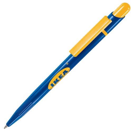 Ручка шариковая MIR EUROPE (желтый, синий)