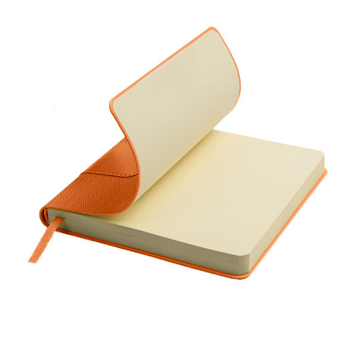 Ежедневник недатированный Scotty, А5-,  оранжевый, кремовый блок, без обреза (оранжевый)