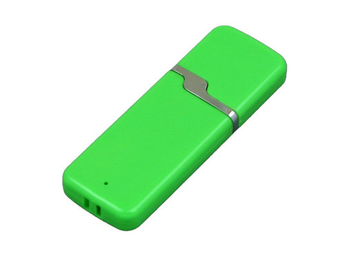 Флешка 3.0 промо прямоугольной формы c оригинальным колпачком, 64 Гб, зеленый