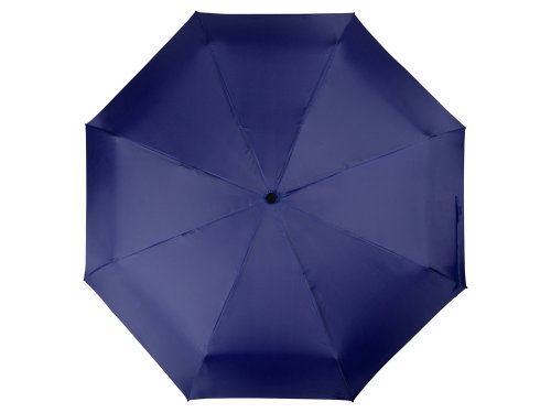 Зонт складной Columbus, механический, 3 сложения, с чехлом, темно-синий