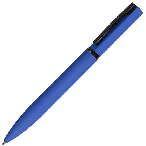 Набор подарочный SOFT-STYLE: бизнес-блокнот, ручка, кружка, коробка, стружка, синий (синий)
