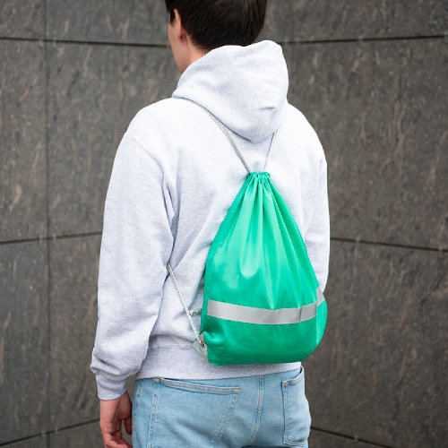 Рюкзак мешок RAY со светоотражающей полосой (темно-синий)