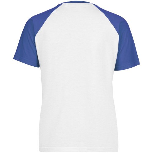 Футболка мужская T-bolka Bicolor, белая с синим