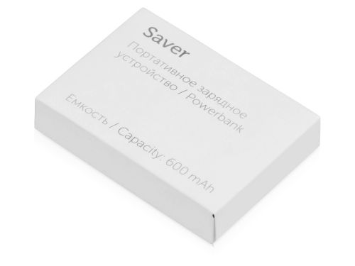 Портативное зарядное устройство-брелок Saver, 600 mAh, белый