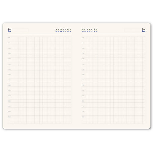 Ежедневник недатированный Starry , формат А5, в клетку (серый)