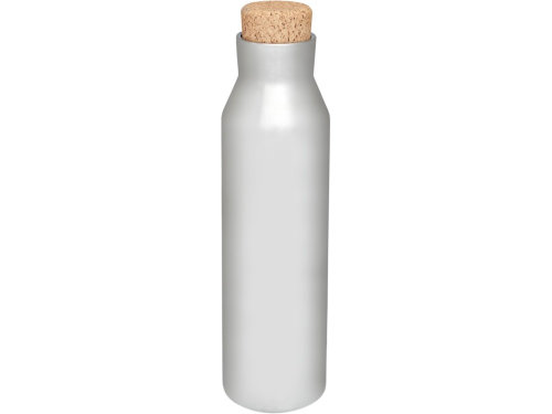 Вакуумная изолированная бутылка с пробкой, серебристый