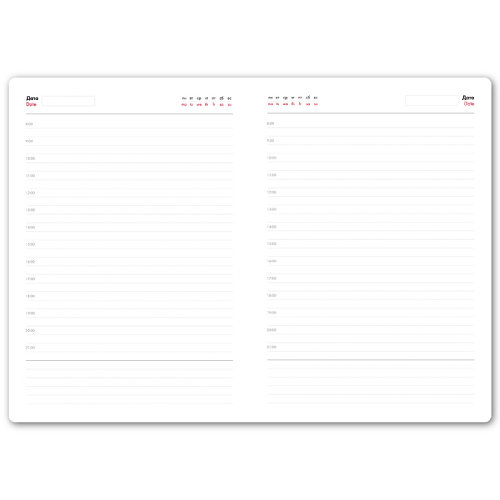 Ежедневник недатированный Anderson, формат А5,  в линейку (бордовый)