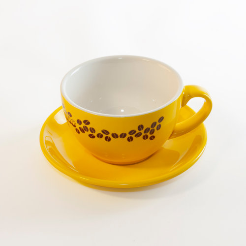 Чайная/кофейная пара CAPPUCCINO (желтый)