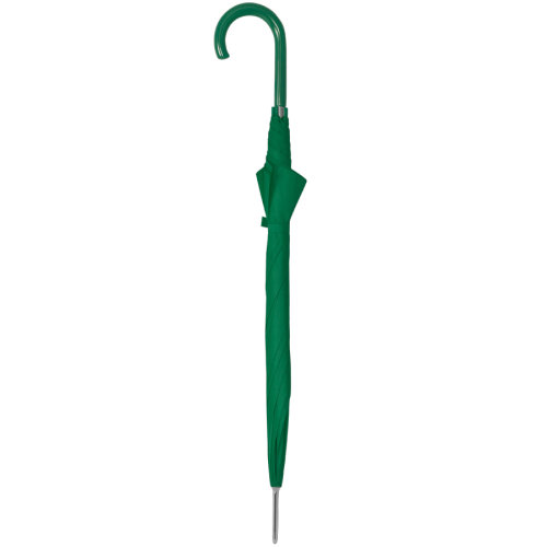 Зонт-трость с пластиковой ручкой, механический; зеленый; D=103 см; 100% полиэстер 190 T (зеленый)
