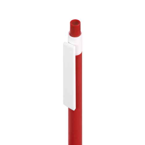 Ручка шариковая RETRO, пластик (красный, белый)
