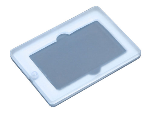 Пластиковая упаковка CARD-BOX, прозрачная, белого цвета.