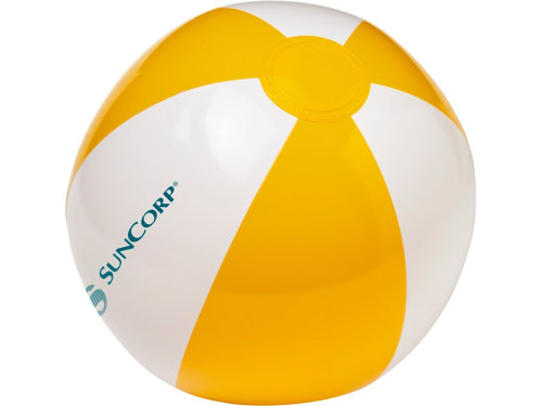 Пляжный мяч Palma, желтый/белый