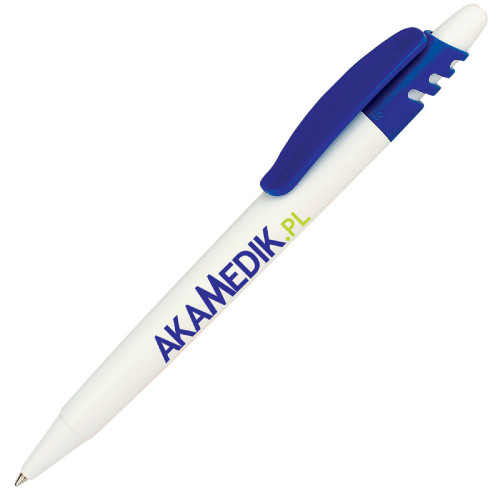 Ручка шариковая X-8 (белый, синий)