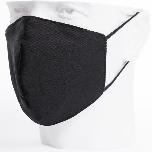 Бесклапанная фильтрующая маска RESPIRATOR 800 HYDROP черная без логотипа в черном пакете (черный, черный)