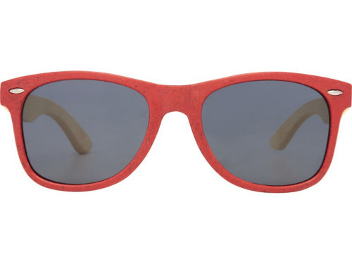 Sun Ray очки с бамбуковой оправой, красный