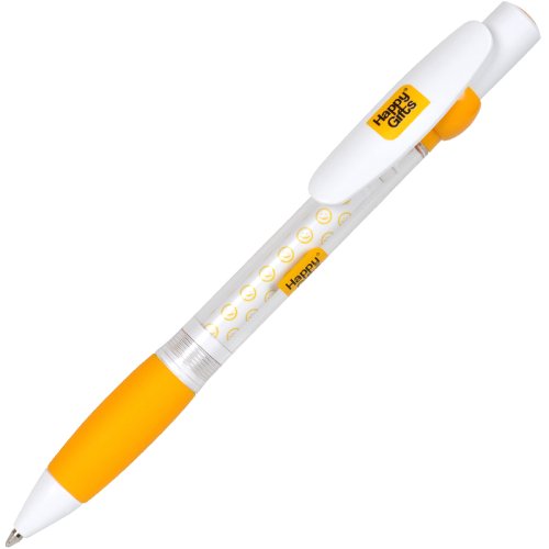 Ручка шариковая с грипом ALLEGRA SWING (желтый, белый)