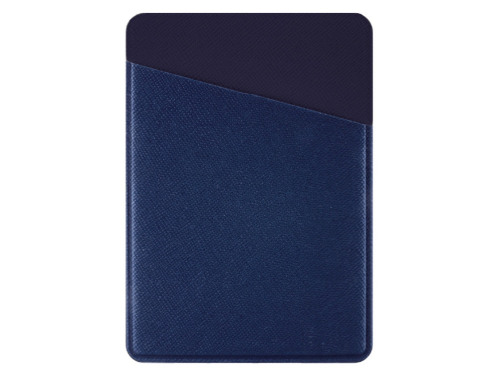 Картхолдер на 3 карты типа бейджа Favor, ярко-синий/темно-синий