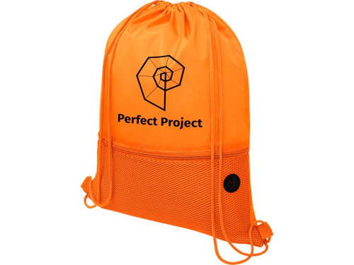 Сетчастый рюкзак со шнурком Oriole, оранжевый