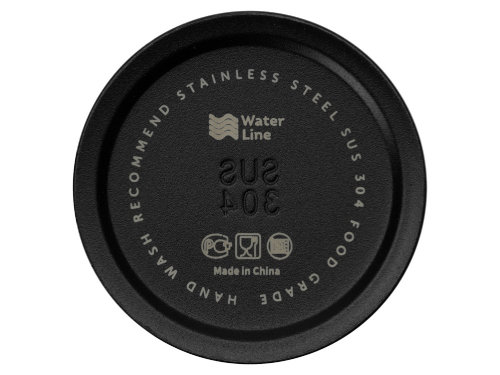 Бутылка для воды Supply Waterline, нерж сталь, 850 мл, черный