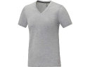 Somoto Женская футболка с коротким рукавом и V-образным вырезом , серый яркий