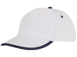 Пятипанельная кепка Nestor с окантовкой, белый/темно-синий
