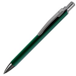 Ручка шариковая WORK (зеленый, серебристый)