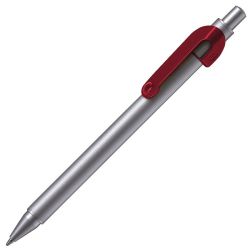 Ручка шариковая SNAKE (бордовый, серебристый)