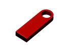 USB 2.0-флешка на 64 Гб с мини чипом и круглым отверстием, красный
