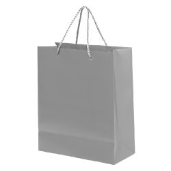 Пакет подарочный GLAM 27х12х32  см, серый (серый)