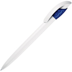 Ручка шариковая GOLF WHITE (белый, темно-синий)