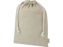 Большая подарочная сумка Pheebs объемом 4 л из хлопка плотностью 150 г/м2, натуральный