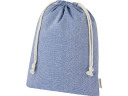 Большая подарочная сумка Pheebs объемом 4 л из хлопка плотностью 150 г/м2, синий