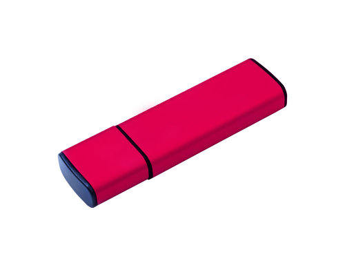 USB-флешка металлическая на 8ГБ с колпачком, красный