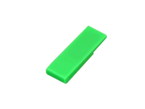 Флешка промо в виде скрепки, 8 Гб, зеленый
