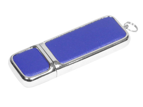 Флешка 3.0 компактной формы, 32 Гб, синий/серебристый